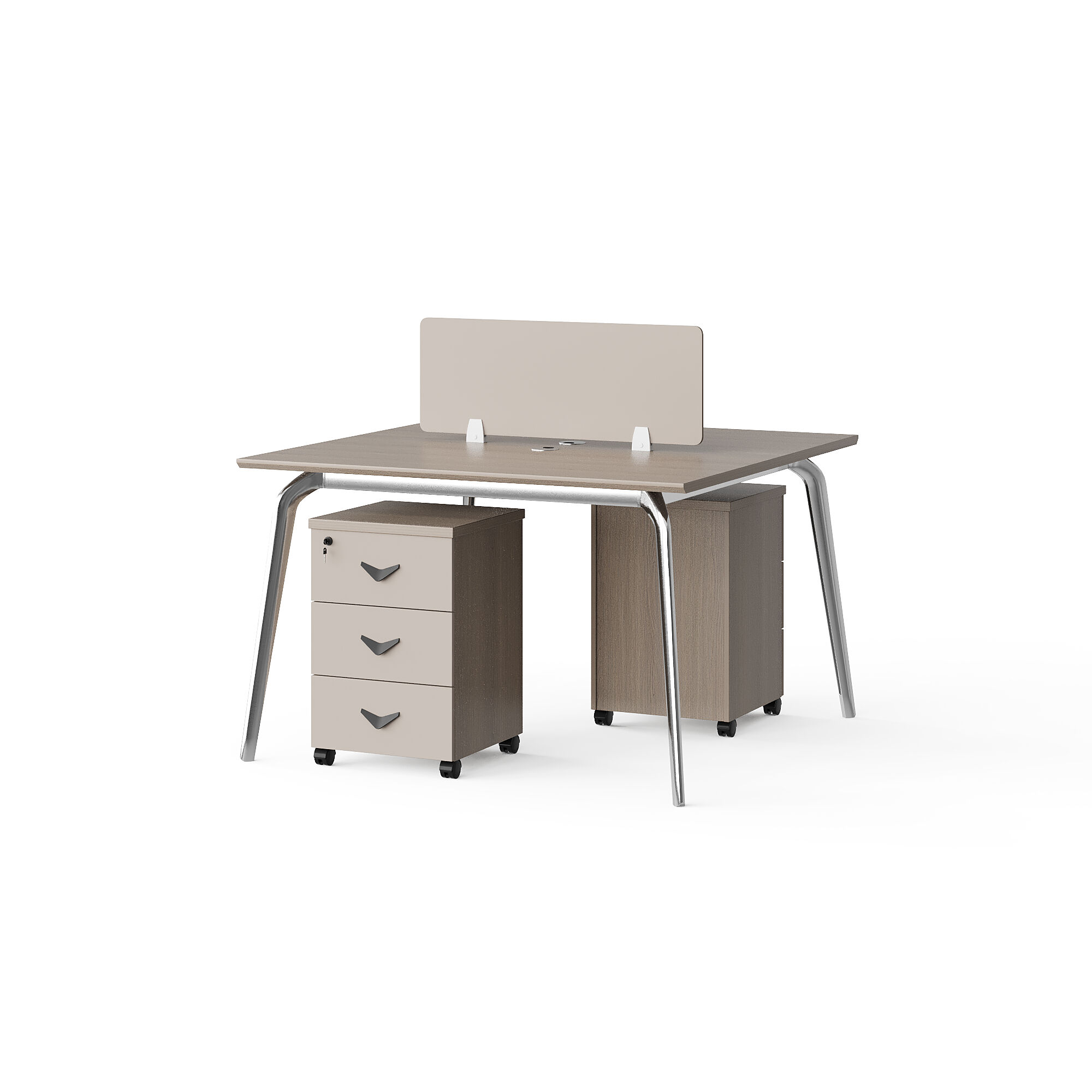 Modern Style Melamine and Iron Workstation for Employee