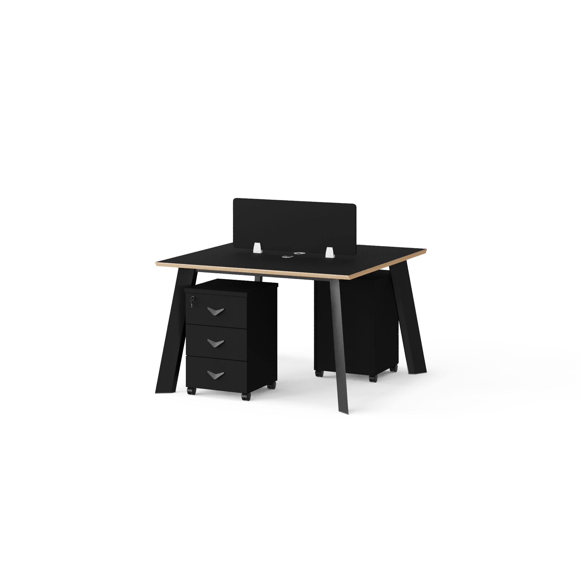 Modern Style Melamine and Iron Workstation for Employee