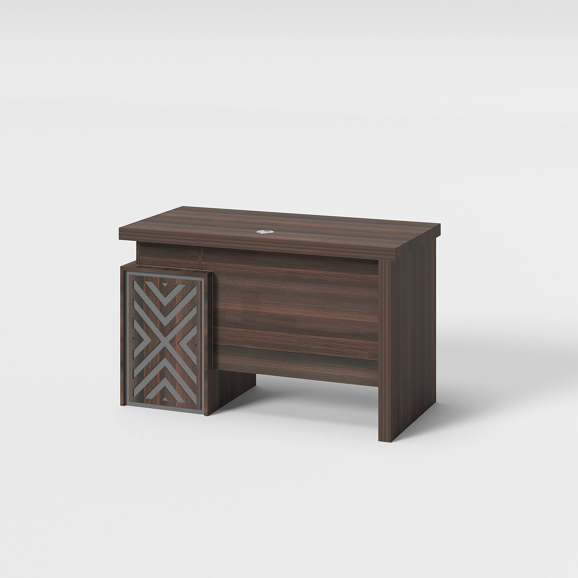 Compact Melamine Small Office Desk with Storage Drawer for Home or Office Space