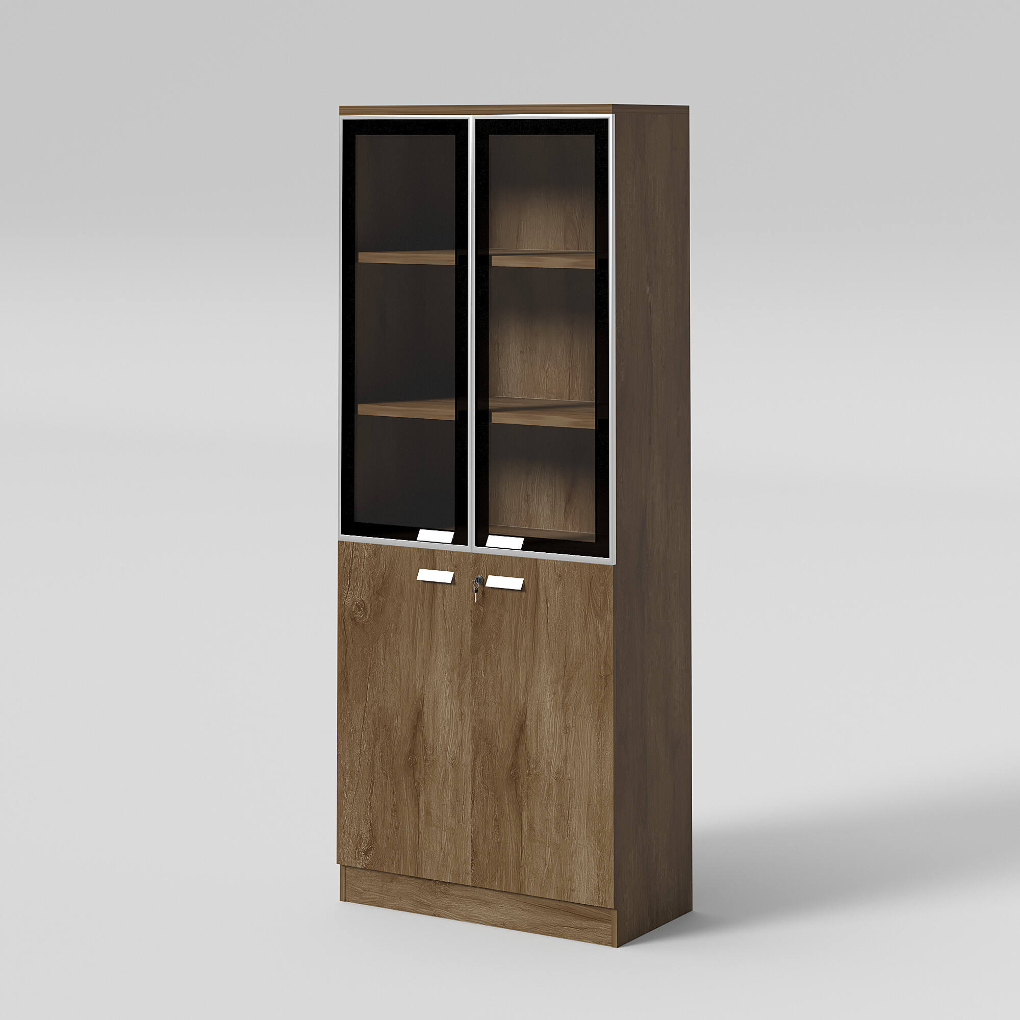 Special Design Glass-Door Bookcase for School Office