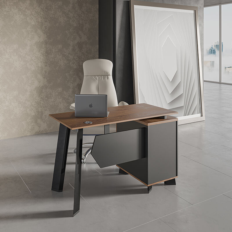 Wooden Melamine Employee Table Metal Legs Desk for School or Home