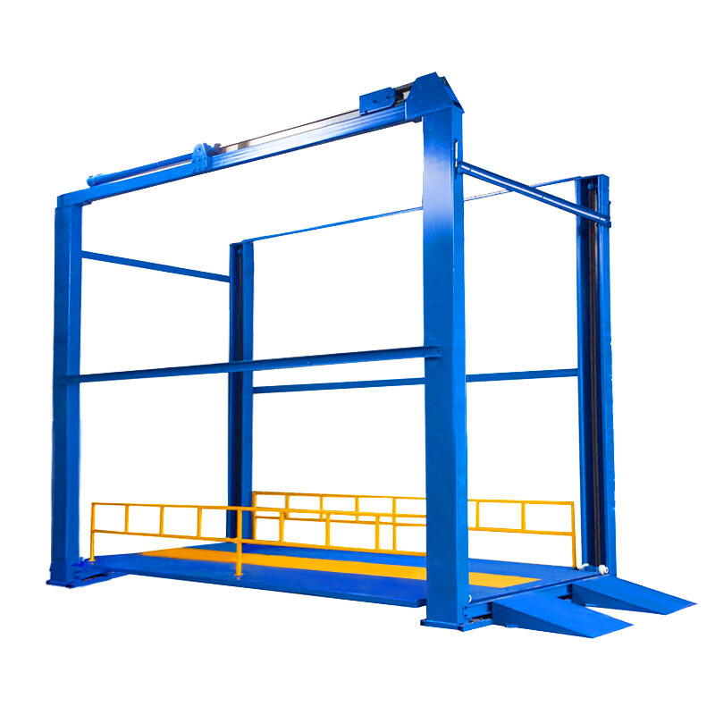 Plataforma elevadora para automóviles de cuatro postes