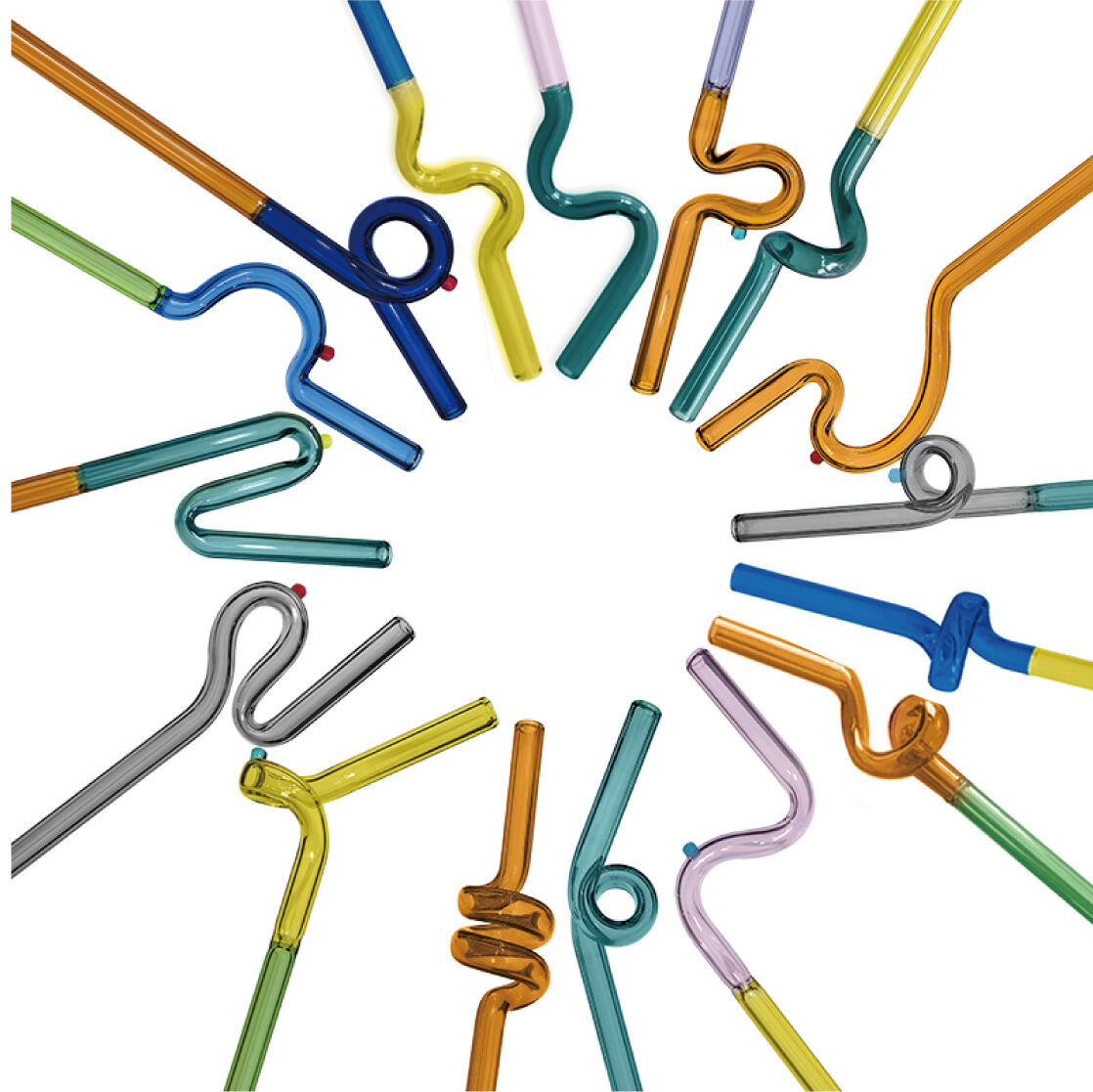 Creative Shape Glass Straw