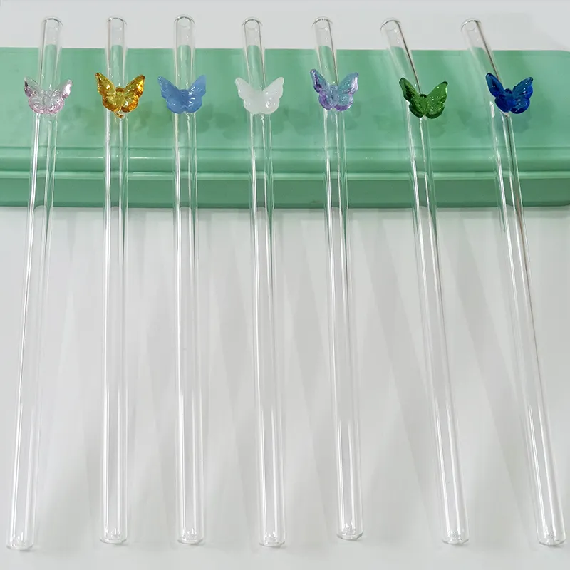 Glass Straws Bows For Special Occasions