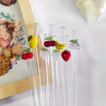 Fruit glass straw