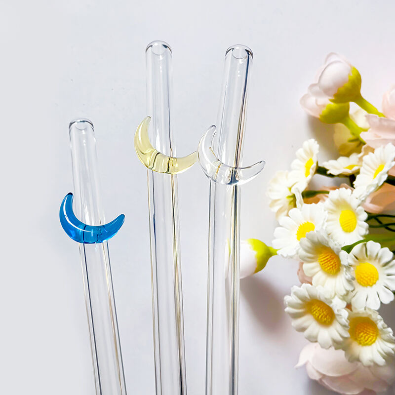 Crescent Glass Straw