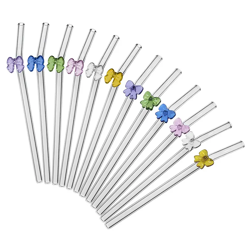 Сonstruct bow glass straw designs for special occasions.