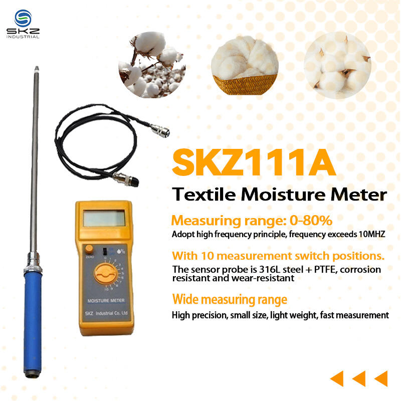 Moistmètre textile SKZ111A : révolutionne la gestion de l'humidité grâce à une technologie de haute fréquence précise