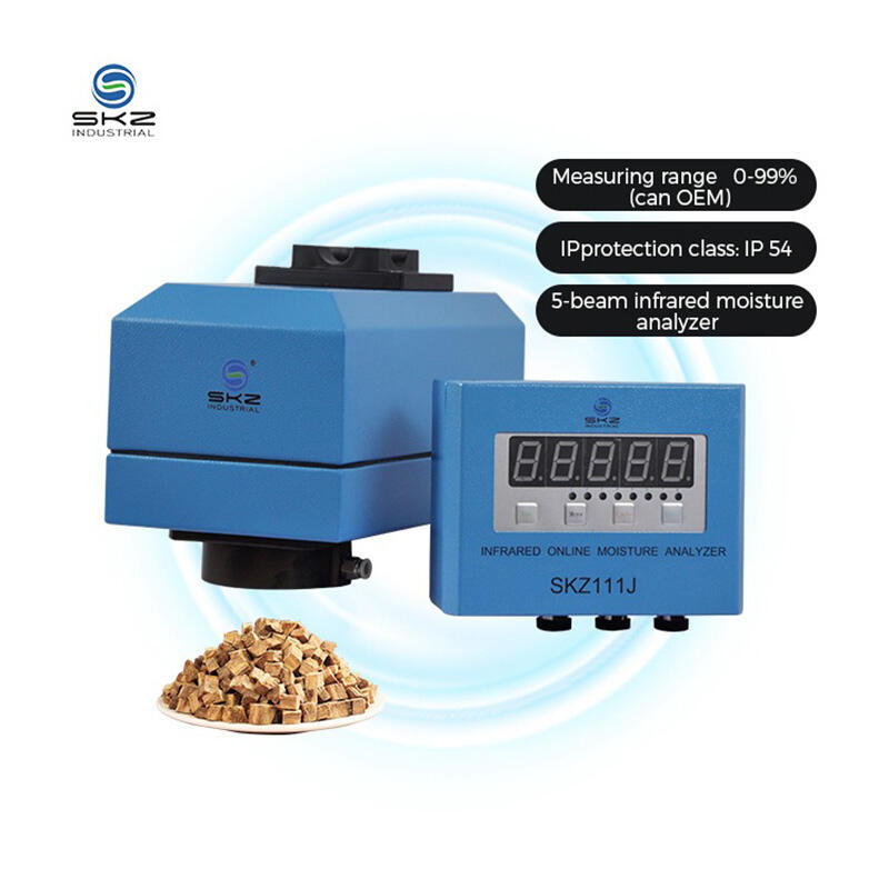 Infrared Online Moisture Analyzer for Food Metallurgy Tobacco Wood Paper Processing Mining｜SKZ111J