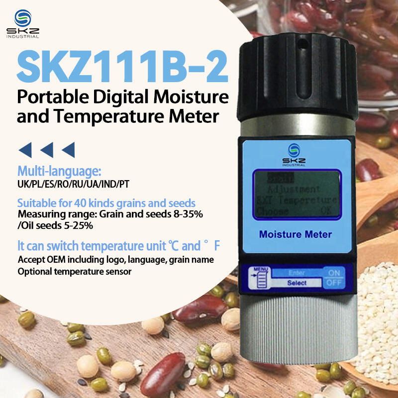 SKZ111B-2 Compteur numérique portable d'humidité et de température : La solution ultime pour les professionnels des céréales et des oléagineux
