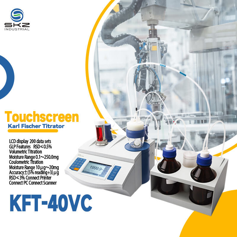 KFT-40VC ड्यूल-मोड कार्ल फिशर नमी टाइट्रेटर: एकीकृत वॉल्यूमेट्रिक और कूलोमेट्रिक परिशुद्धता विश्लेषक