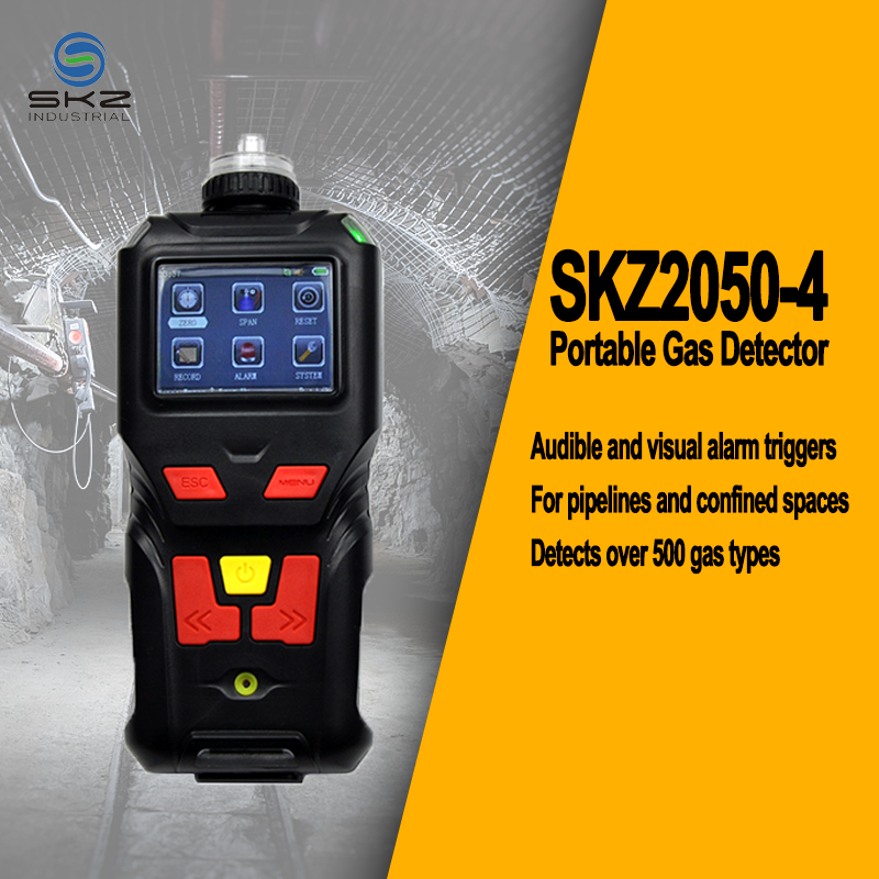 Détecteur de gaz portatif à quatre gaz entraîné par pompe SKZ2050-4 : votre solution tout-en-un ultime pour la détection complète des gaz et la gestion de la sécurité