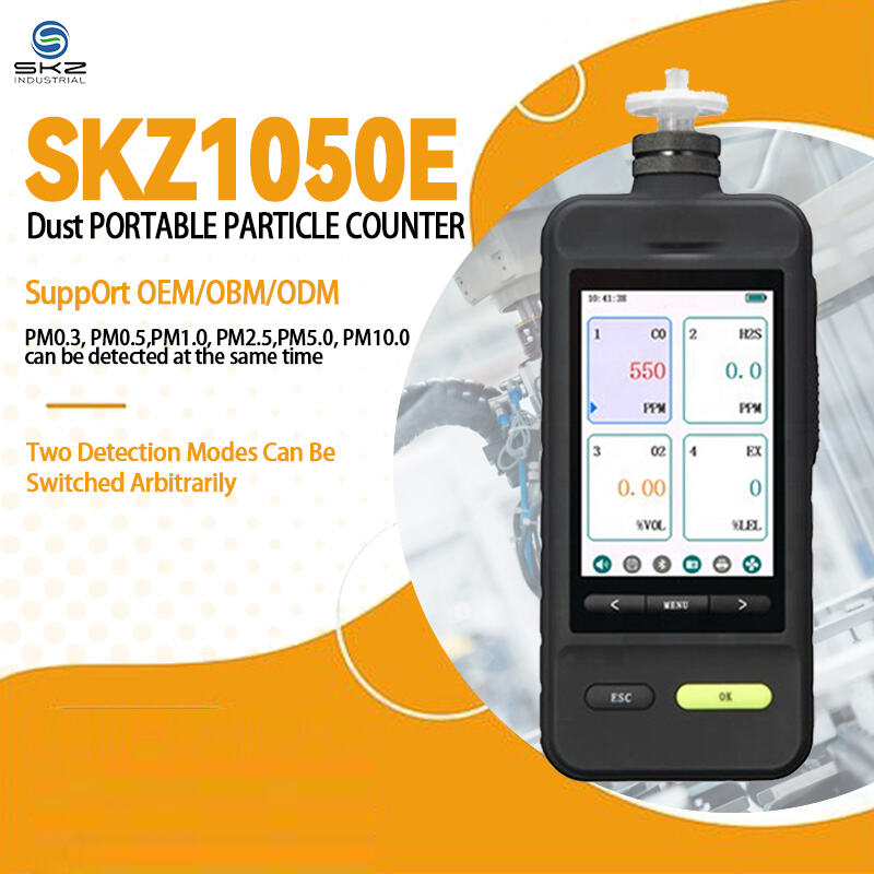 SKZ1050E হ্যান্ডহেল্ড পোর্টেবল গ্যাস ডিটেক্টর ও অ্যালার্ম: সাইটের নিরাপত্তার জন্য পেশাদার বিপজ্জনক গ্যাস মনিটরিং