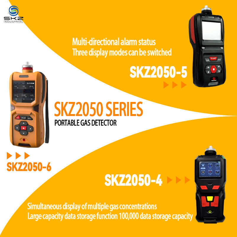 SKZ2050-4: Versatile Gas Detector with Real-Time Monitoring & Multi-Scenario Adaptability
