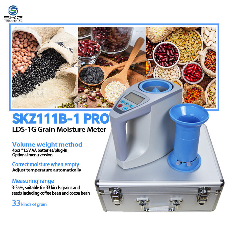 Alat Pengukur Kelembaban Butir SKZ111B-1 PRO (LDS-1G): Alat Pengujian Metode Berat Volume untuk 33 Jenis Butir & Biji-bijian