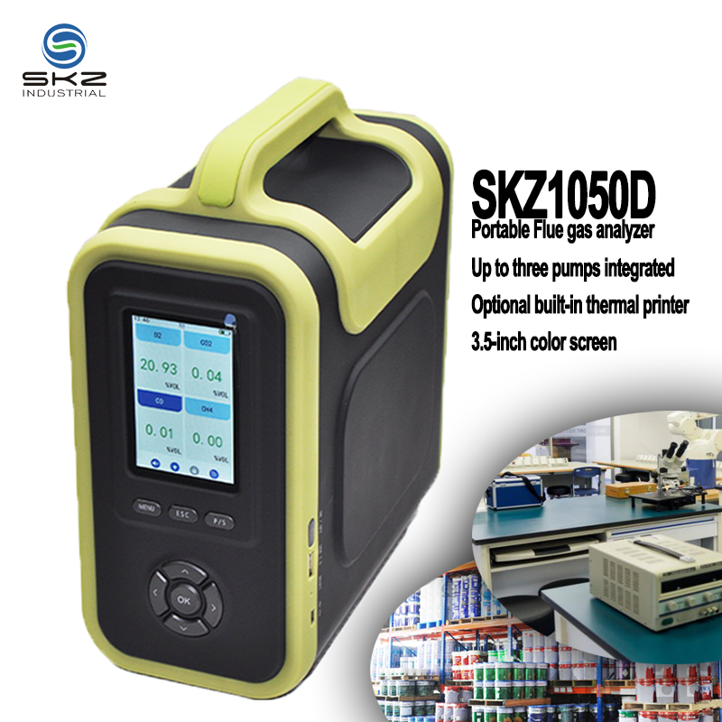 Analyseur portable de gaz de combustion SKZ1050D : Révolutionne la surveillance des émissions grâce à une précision modulaire et à la technologie multi-pompe