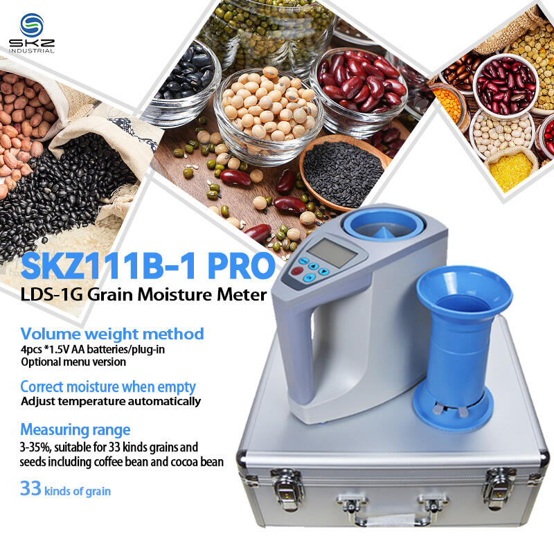 The SKZ111B-1PRO 10-second moisture testing digital moisture reader for controlling the grain drying process - Grain Moisture Meter