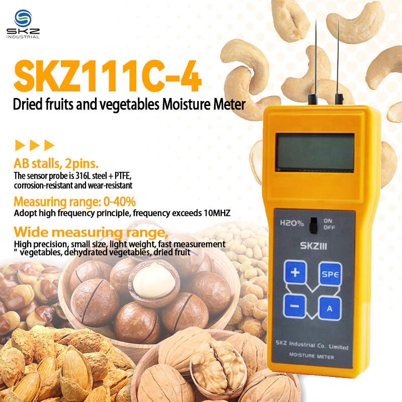 SKZ111C-4 Dried Fruits and Vegetables Moisture Meter: Fast-Precision Tool for Low-Moisture Testing