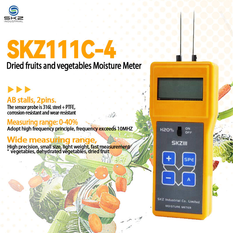 High-Frequency Technology & Corrosion-Resistant Probe for 0-40% Moisture Range Testing