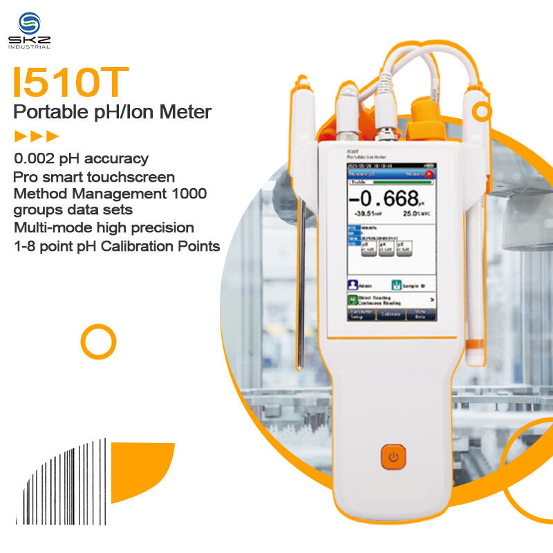 I510T pH Meter: High-Precision Instrument with Advanced Calibration & Data Management