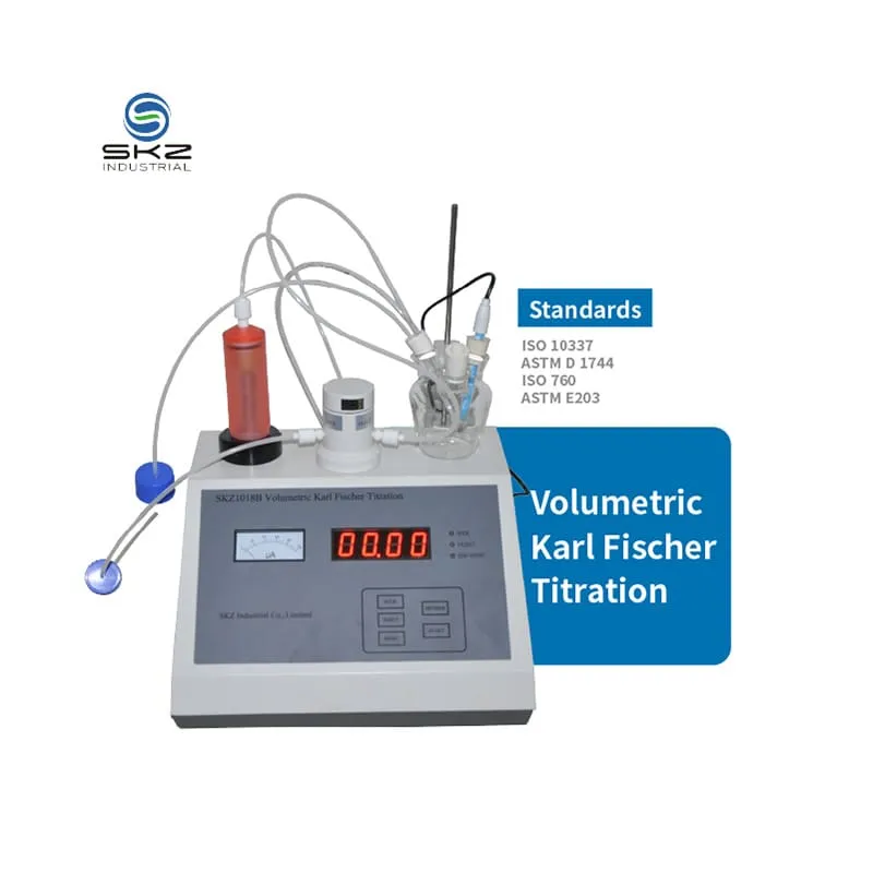 Aparato de Titulación Volumétrica de Karl Fischer Método de Titulación Volumétrica de Karl Fischer Equipo de Prueba