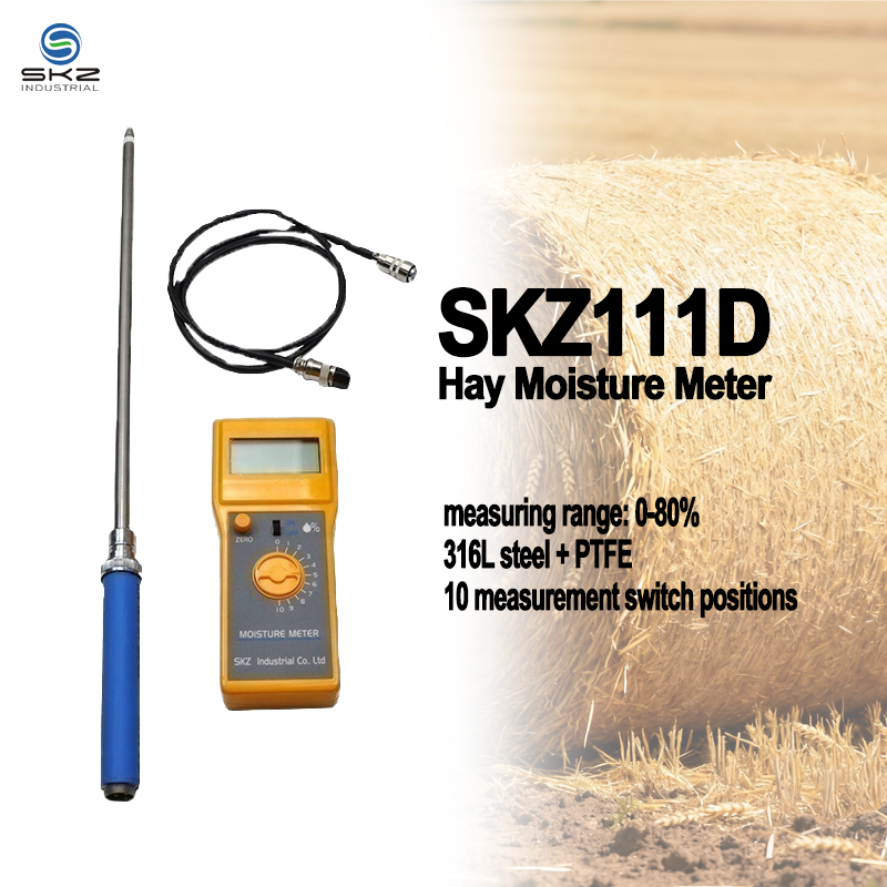 SKZ111D 0-80% ruční měřič vlhkosti sena a slámy