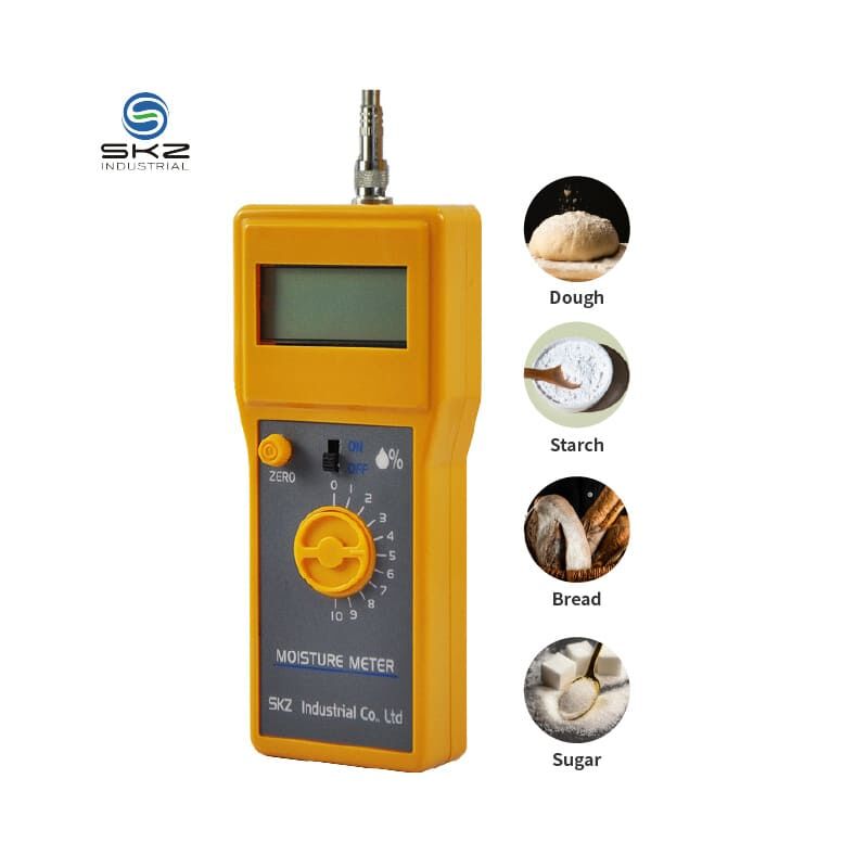 Light Weight Portable Digital Food Moisture Meter With 316L Steel PTFE Probe | SKZ111C