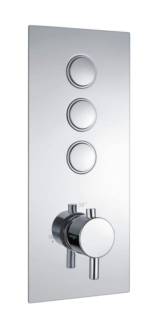 T46012 Push Button Thermostatic Shower Valve