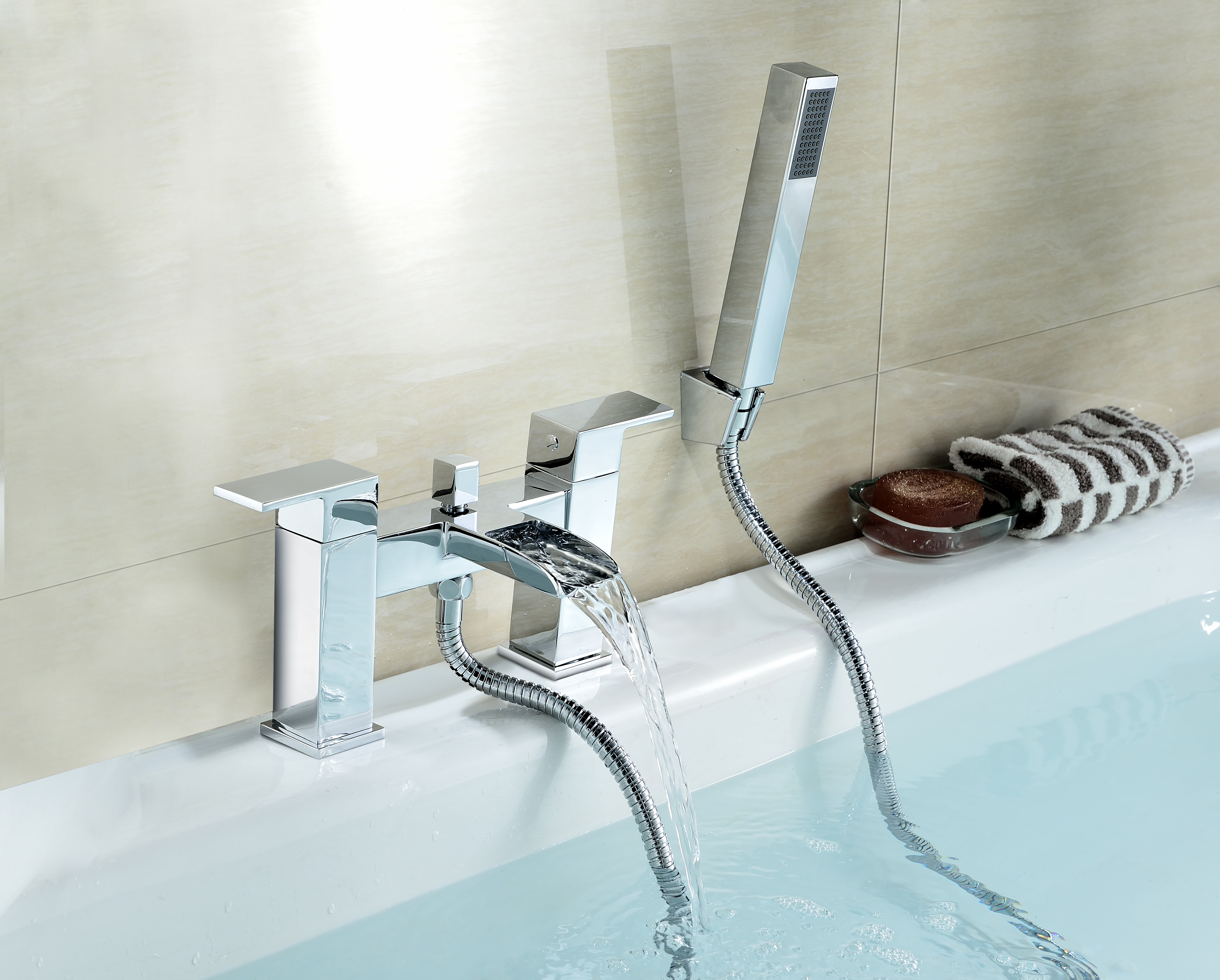 Why is a pressure-balanced shower valve essential for hotel guest safety?
