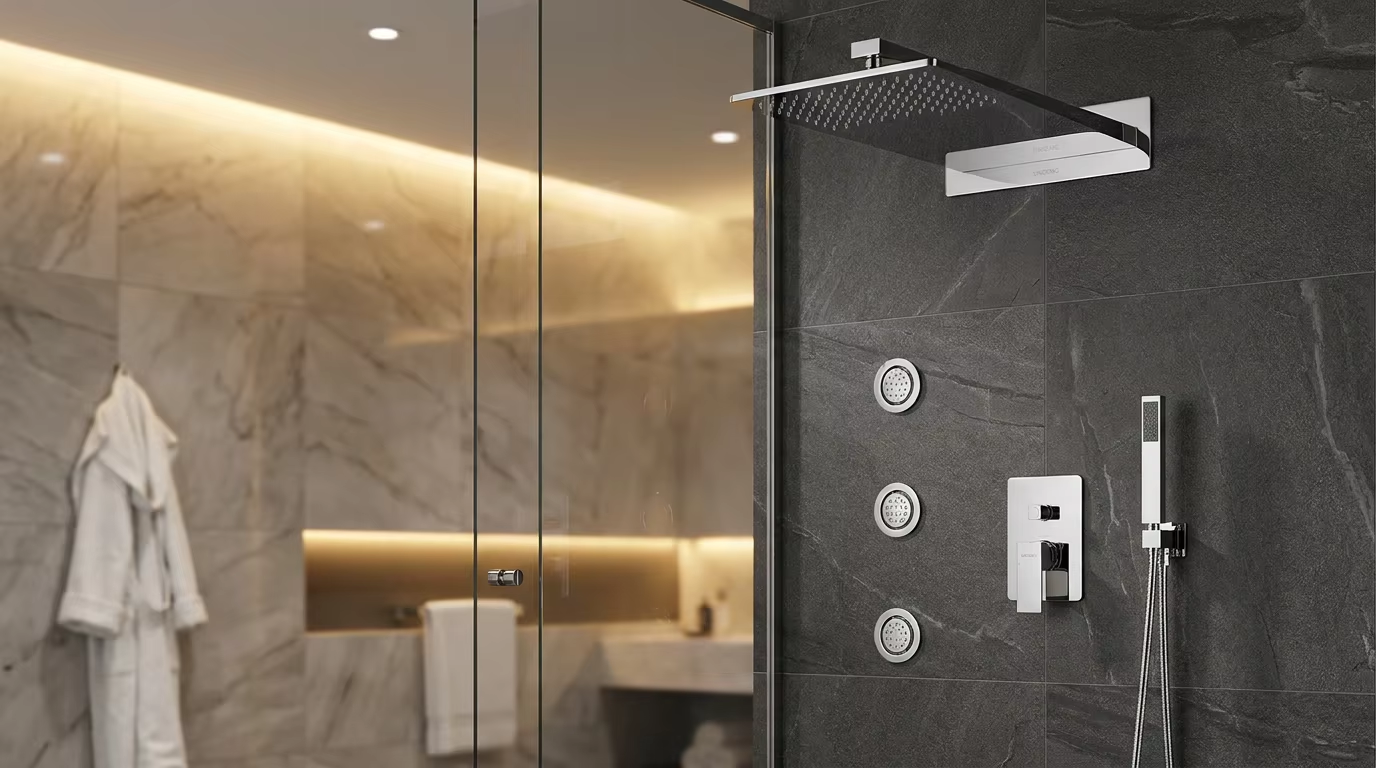 Systèmes de douche encastrés : la solution ultime pour une conception d’hôtel optimisant l’espace
