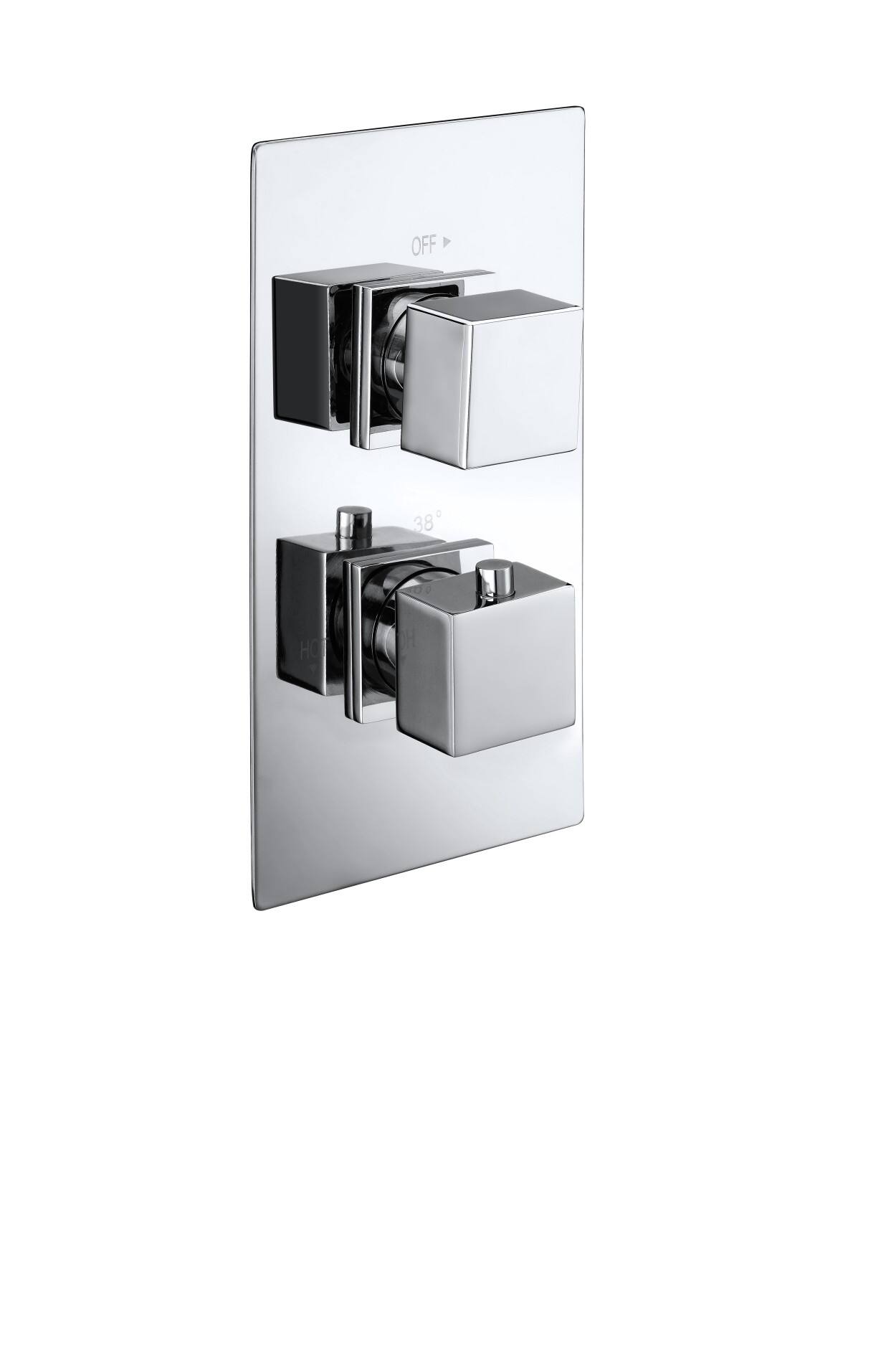 T47042 Square Concealed Thermostatic Shower Valve