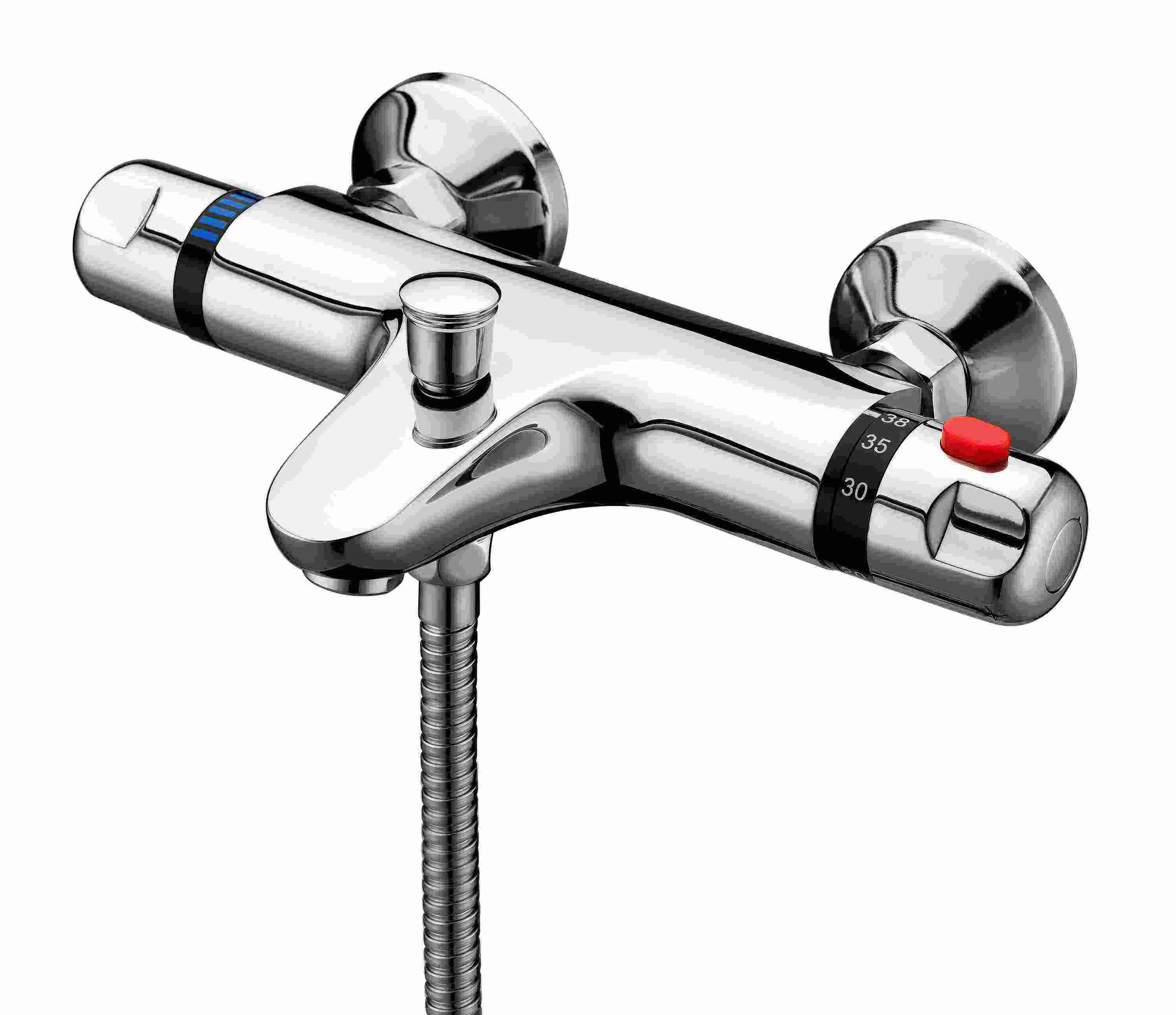 T41011 Wall Mounted Thermostatic Bath Shower Mixer