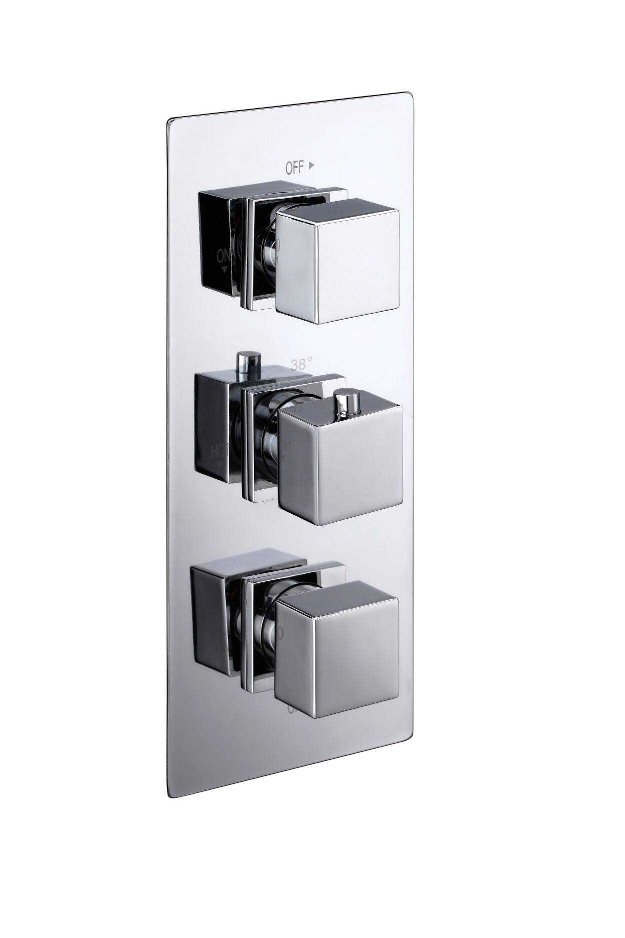 T46042 Square Concealed Thermostatic Shower Valve