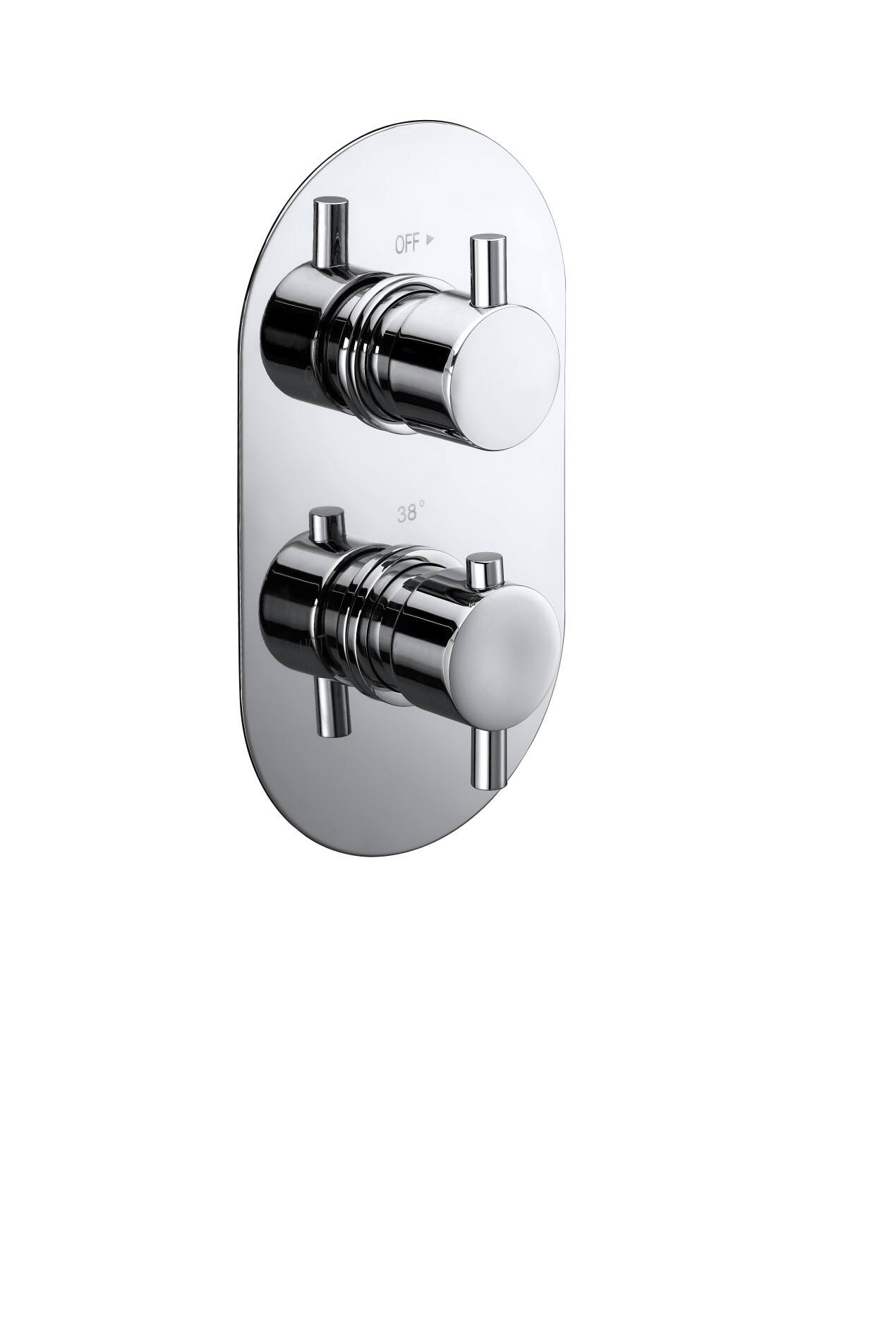 T47002 Round Concealed Thermostatic Shower Valve