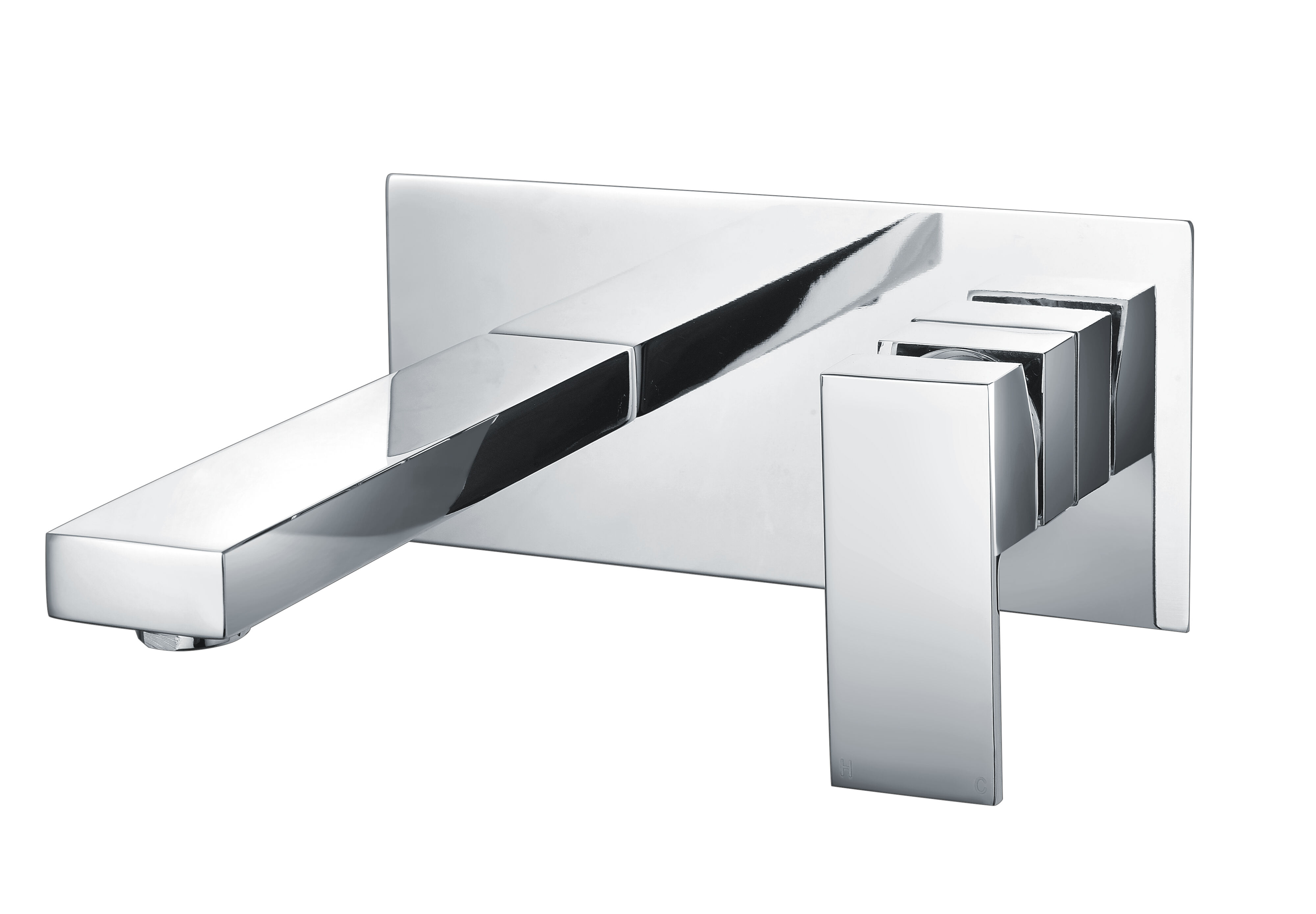 T8822 Square Wall-Mounted Basin Mixer