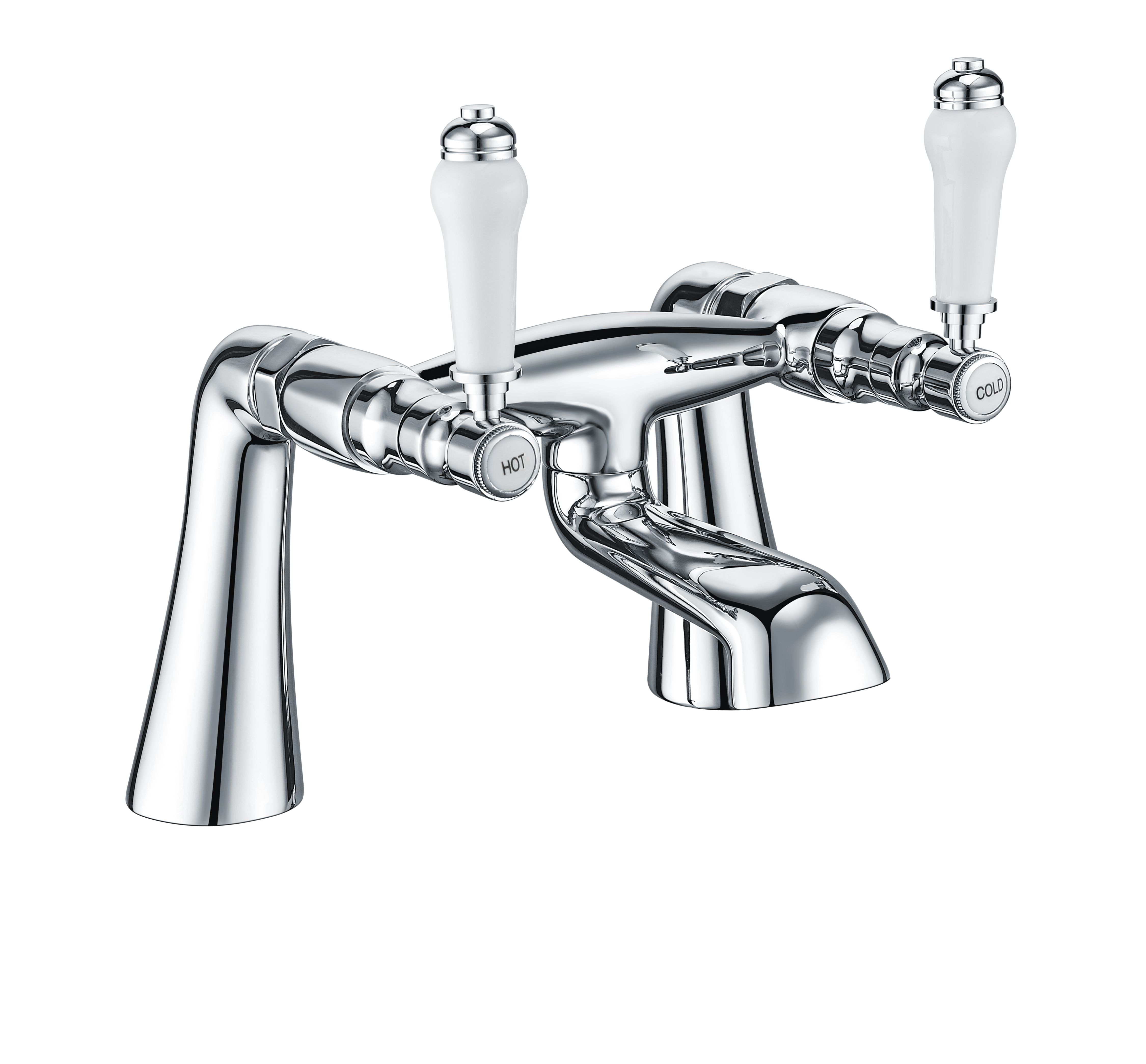 T6205 Traditional Bath Filler with Ceramic Handles