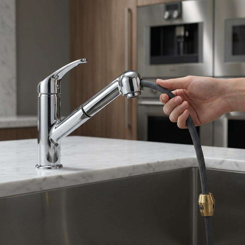 Engineering Smooth Retraction: How High-Quality Kitchen Pull-Out Spray Hoses Prevent Wear-1