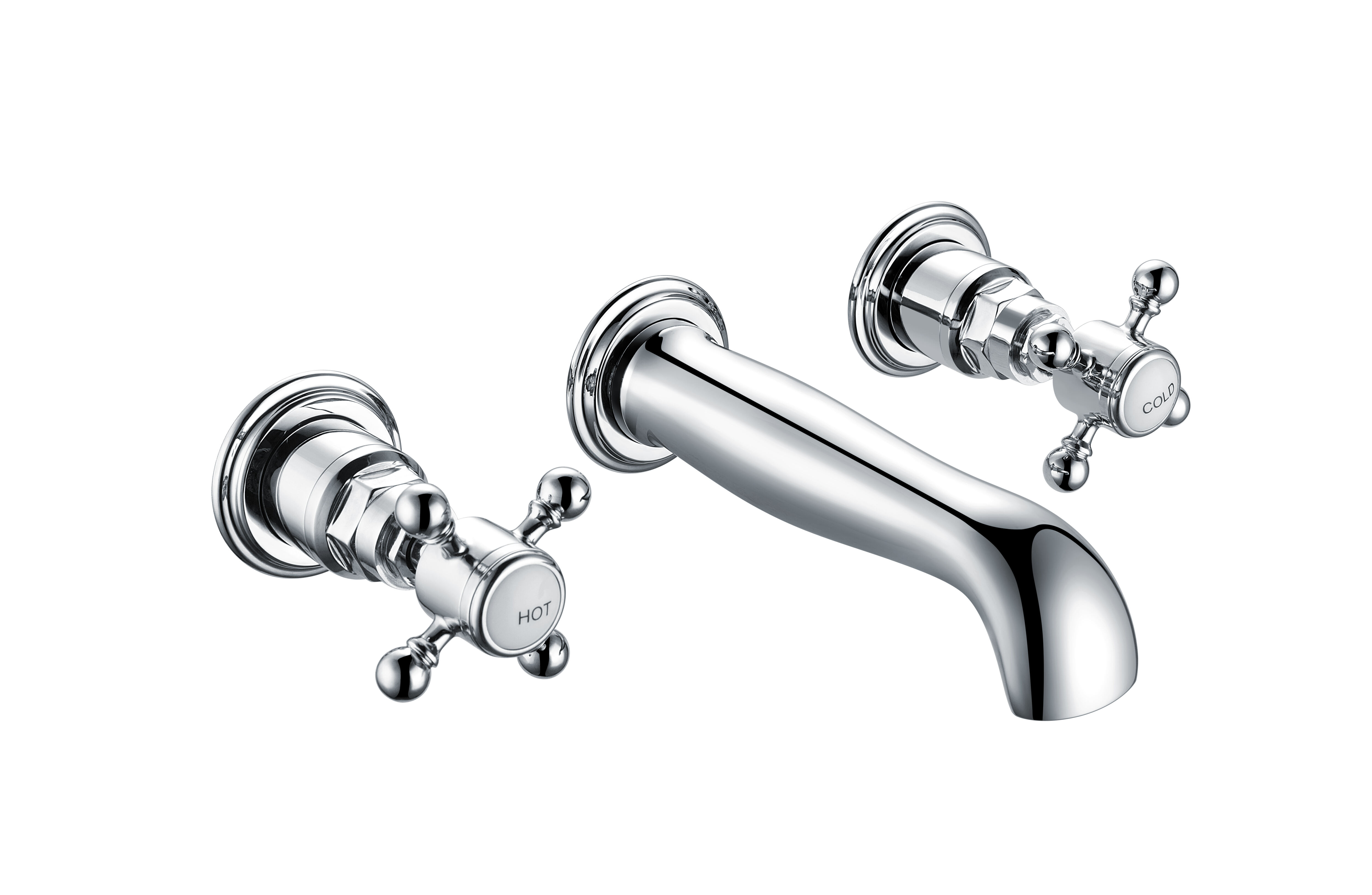 T6009 Traditional Wall Mounted Basin Mixer