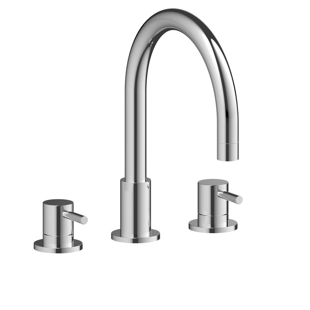 T7122 3 Hole Deck Mounted Basin Mixer