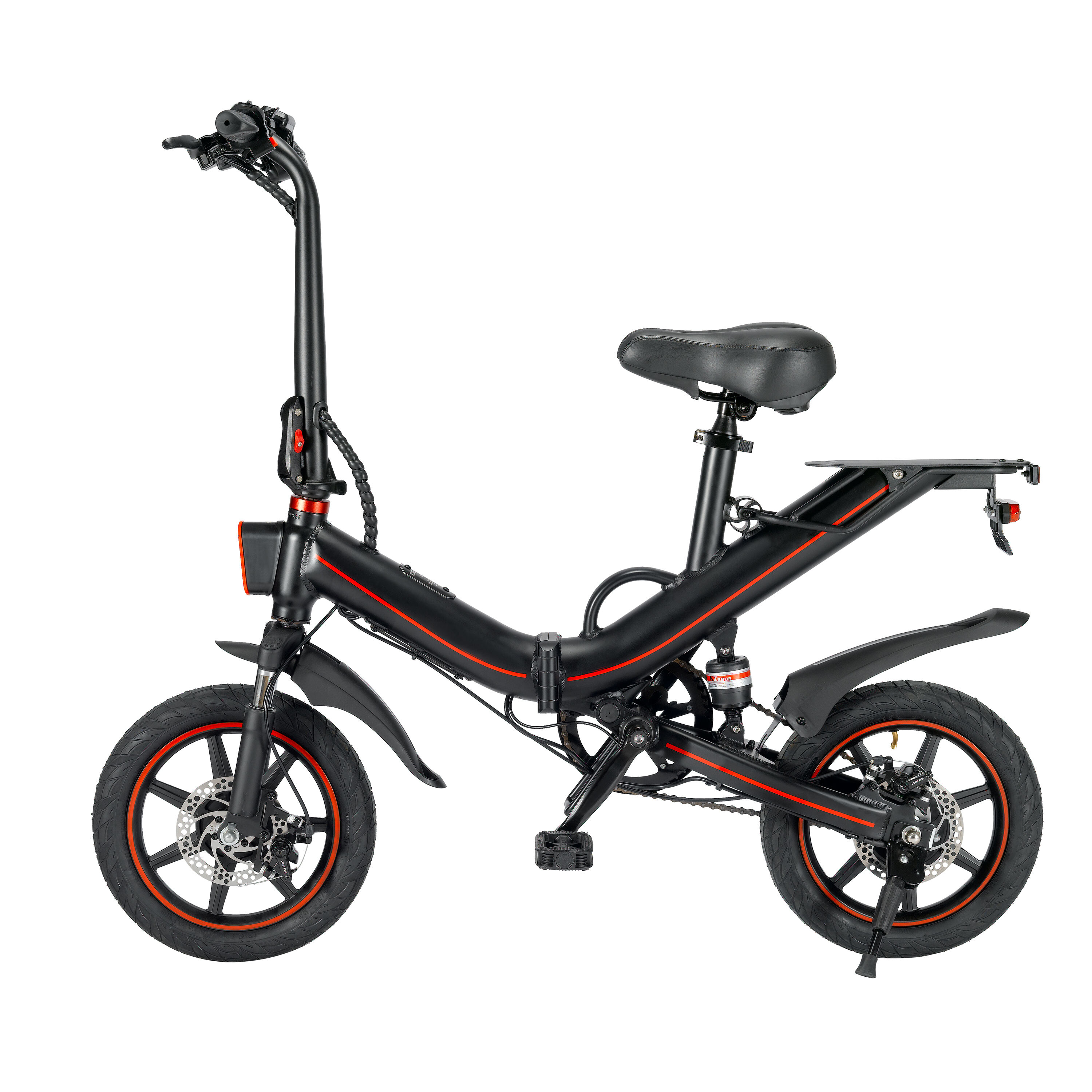 OUXI V5 14 Inch Electric Mini Folding Bike 10Ah 15AH 250W 350W Foldable Mini Bicycle For Commuting