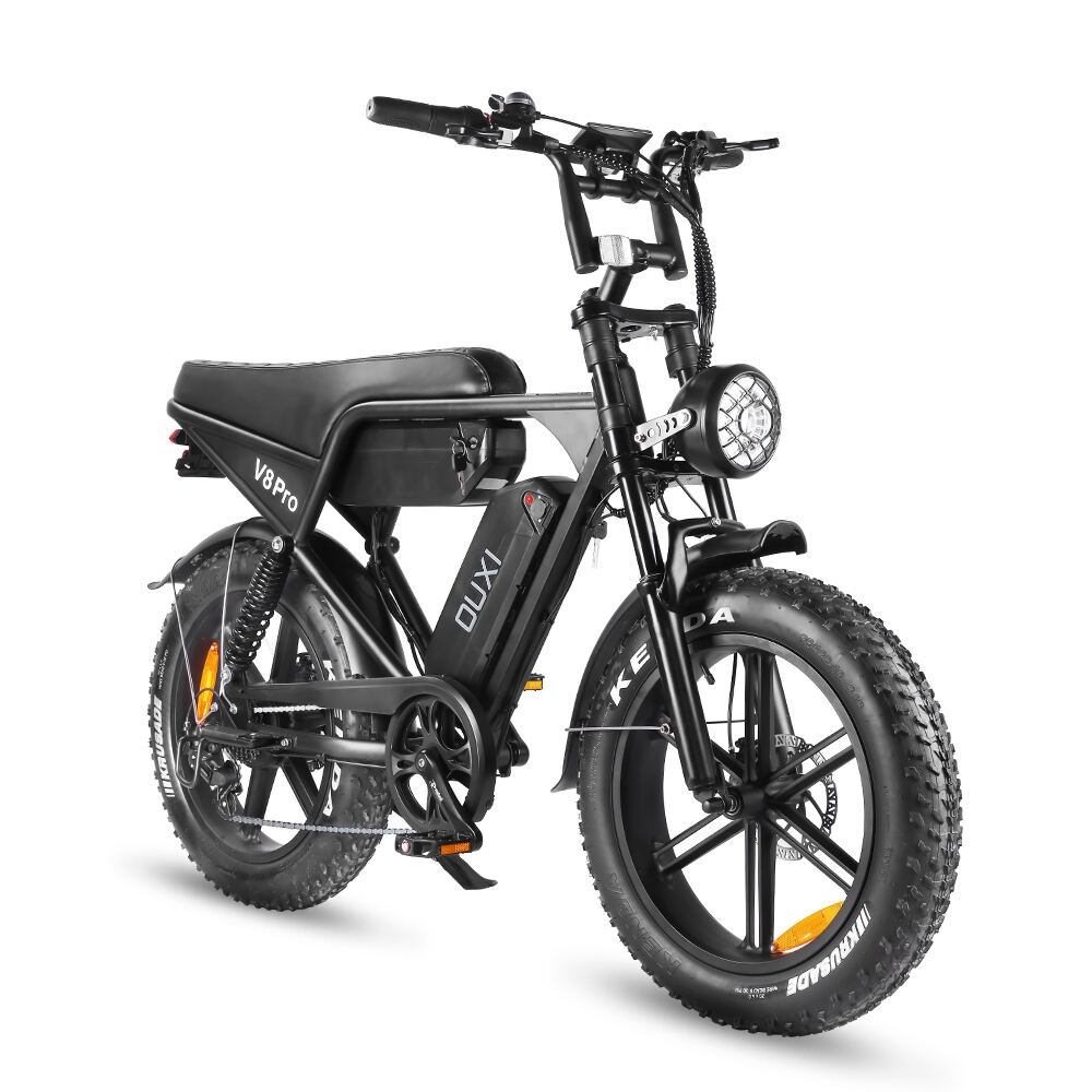 OUXI V8 Pro Max 20 Inch Fat Tire Electric Bike 48V 30AH Double Battery 100KM Long Range Ebike Supporting OEM/ODM