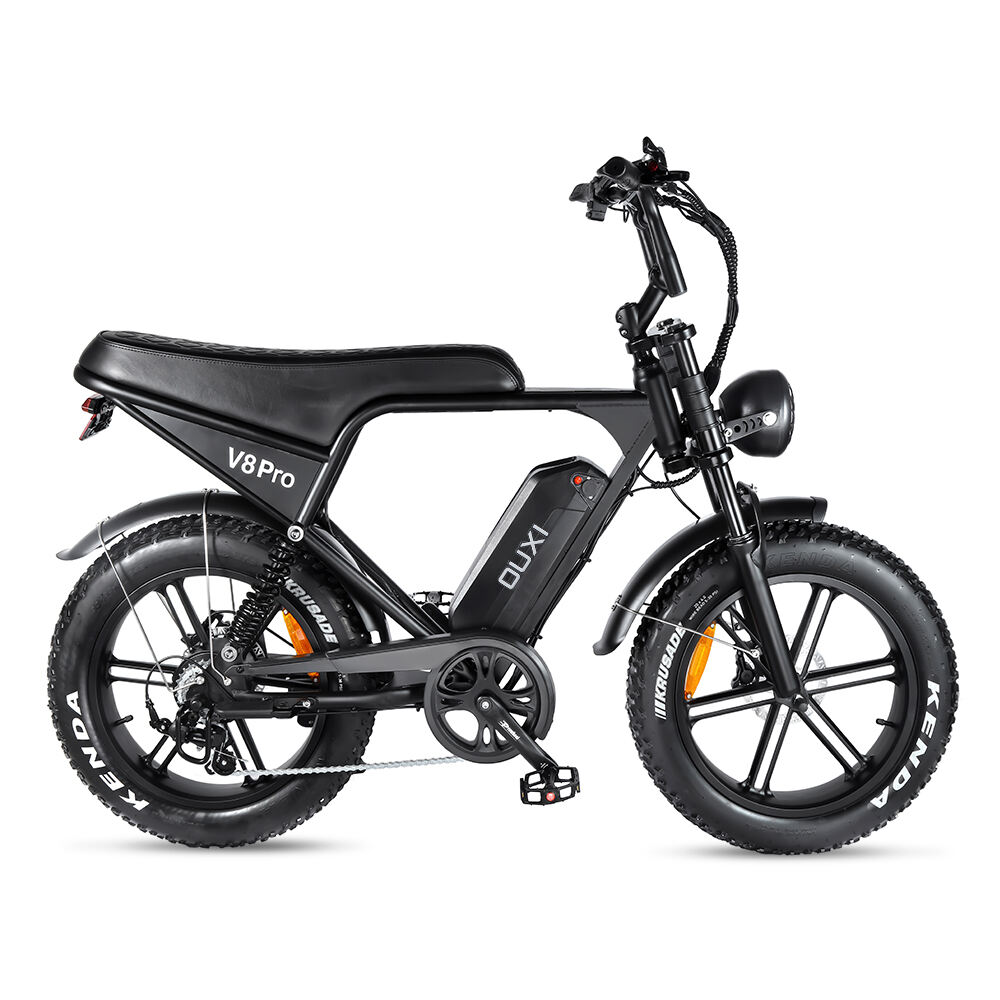 OUXi V8 Pro 20 Inch Fat Tire Electric Bike 15AH 48V 250W 500W 1000W Steel Alloy Frame Ebike OEM/ODM Service