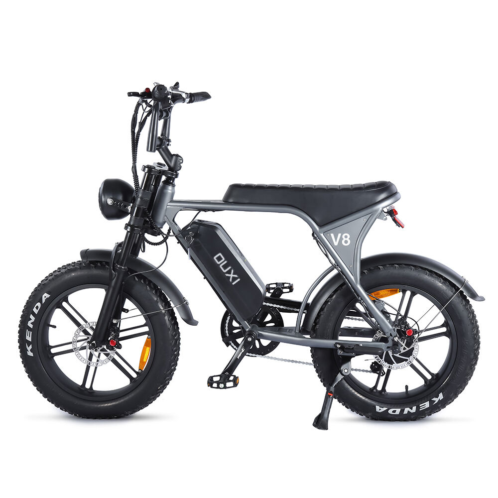 OUXI V8 Electric Bike Grey Frame 48V 15AH Lion Battery 250W 500W 750W 1000W Brushless Motor Fatbike For Food Delivery