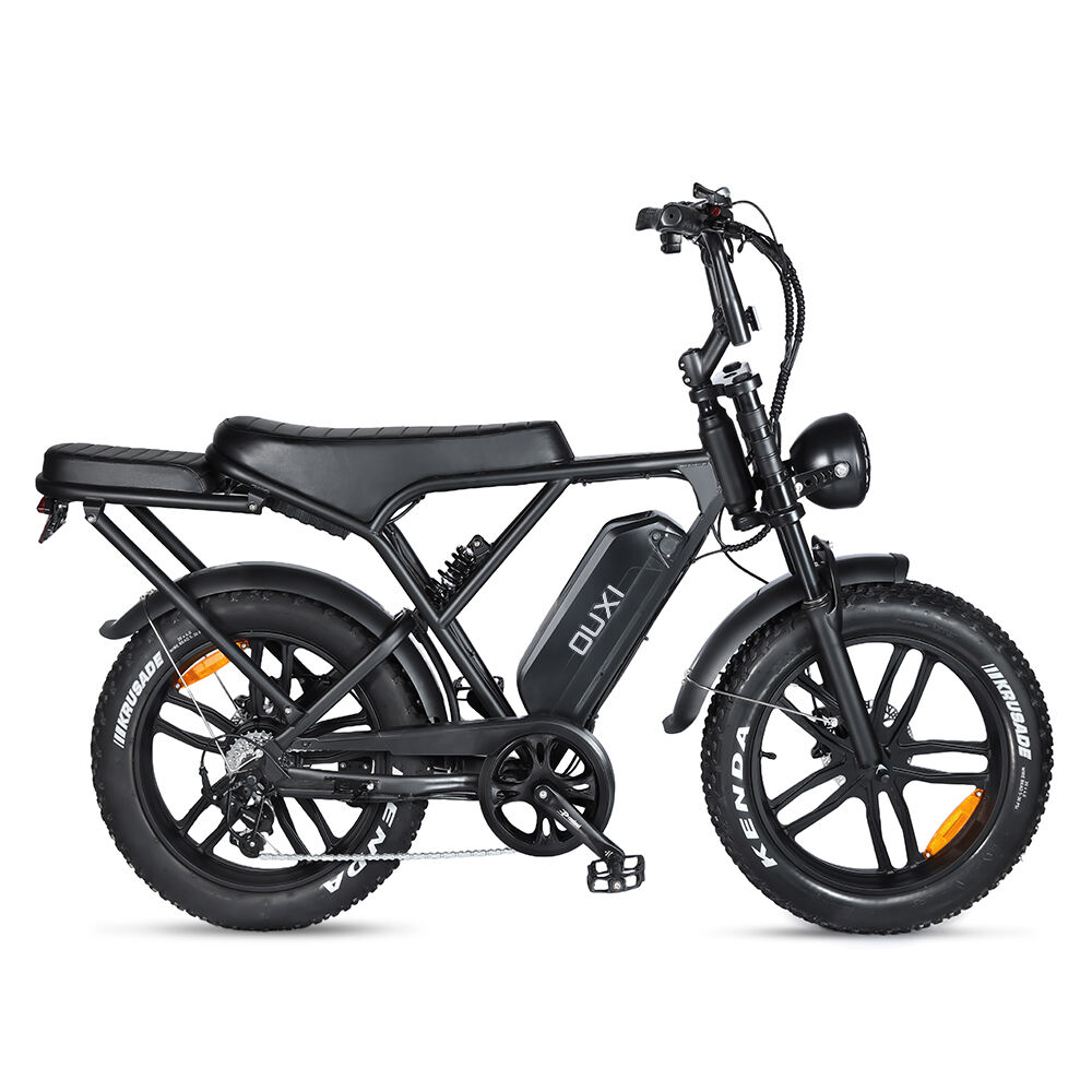 OUXI H9 20Inch Fat Tire Electric Bicycle Off-Road 15AH 48V 250W 500W 750W 1000W Electric Bike With Rear Seat