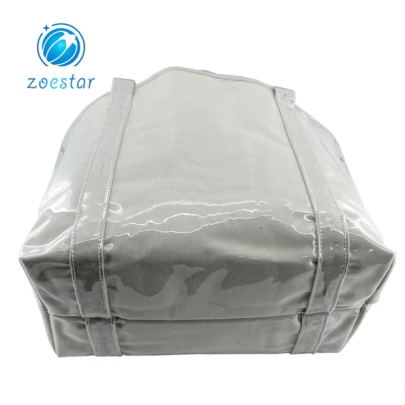 product special design canvas shopping bag with full transparent pvc covering supermarket storage bag women beach tote bag-3