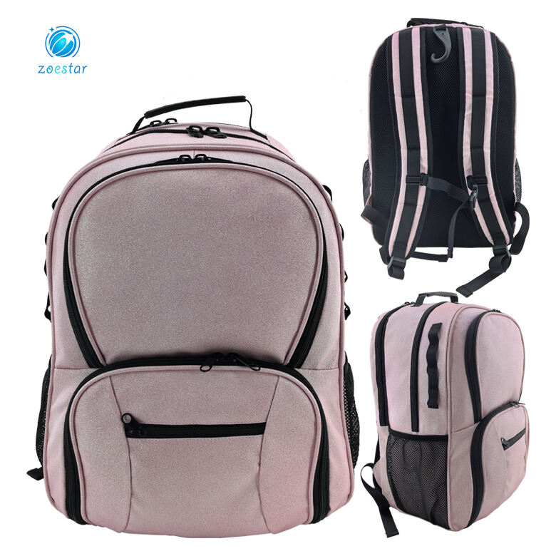 Schulrucksack für Basketball, Sport, Freizeit, mit individuellem Logo, Premium, modisch, Glitzer-Fitness-Tasche für Frauen