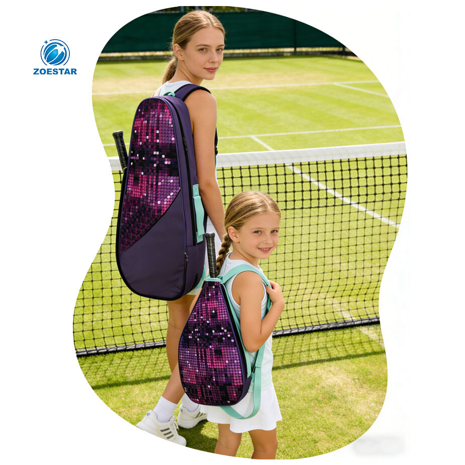 Conjunto de moda más vendido para padres e hijos, bolsa para raquetas de bádminton y tenis, 2 juegos, bolsa grande resistente al agua para transporte y protección de raquetas, para pickleball