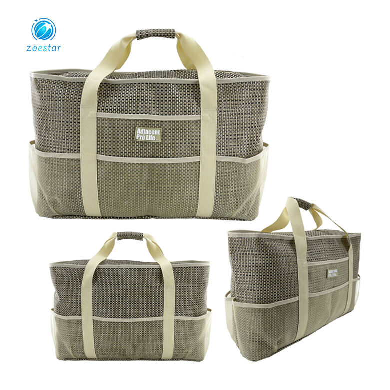 Summer Bags for Women Beach Toys Bag Simulations Bamboo Knitted Mesh Tote Pack Beach Bags Personalized