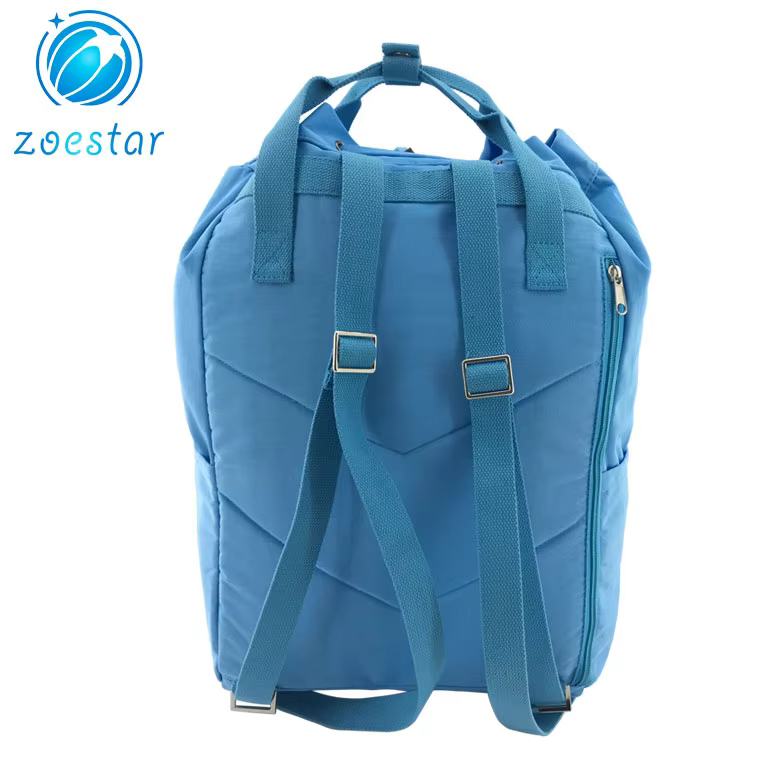 multi pocket nylon drawstring totes handbag large shoulder backpack travel bags for women or man-3