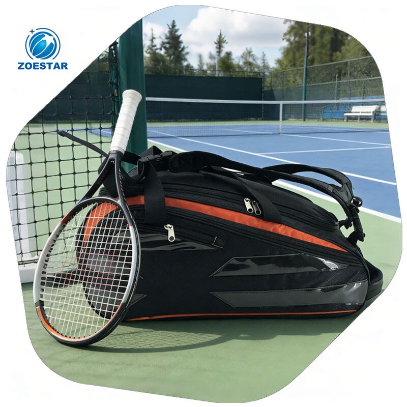 Tennis Racquets Tote Backpack with Shoe Pocket Personal Badminton, Pickleball Racket Bag and Separate Drawstring bags